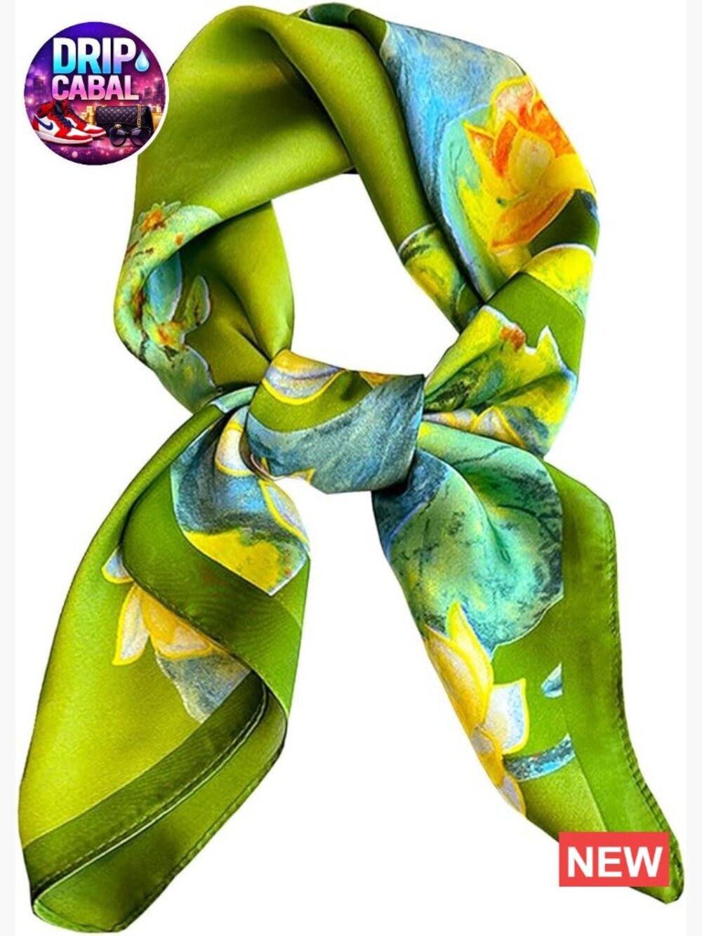 Lightweight Fashion Neck Silk Satin Head Scarf Hair Bandana For Sleeping